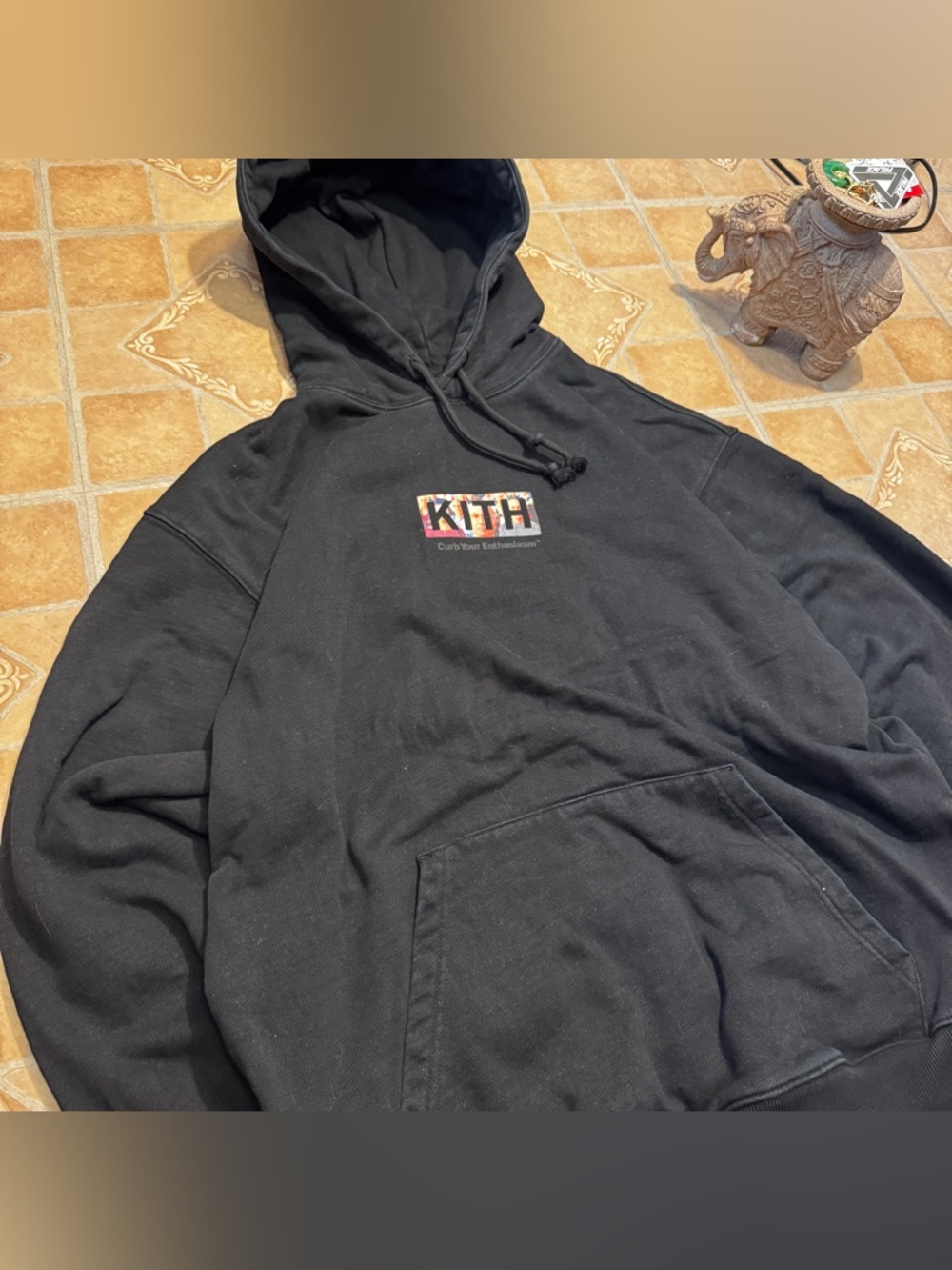 Kith x Curb Your Enthusiasm Larry David "Multi Larry" Box Logo Hoodie - XL